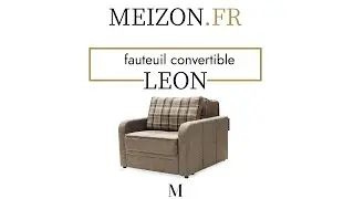 Fauteuil convertible LEON au style authentique | Meizon