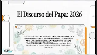 &ldquo;Paz en Tiempos de Crisis&rdquo; DISCURSO DEL PAPA LE&Oacute;N XIV Al CUERPO DIPLOM&Aacute;TICO POR A&Ntilde;O NUEVO, 260109