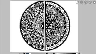 DIGITAL MANDALA 65#mandalalovers #passion #explorepage #radhakrishna #patterns #digitalmandala 