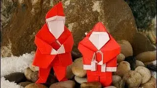 ORIGAMI SANTA CLAUSE /Father Santa/ (Tutorial) Designed by Steve and Megumi Biddle