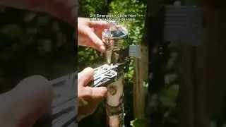 DIY Emergency Stove from a Milk Can | Survival Hack Tutorial #shorts #shortsvideo