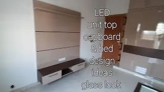 LED unit top cabinets LED wall interior design ideas