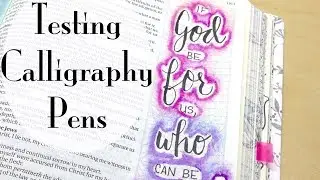 Calligraphy & Bible Journaling: God is for us! (Romans 8:31)