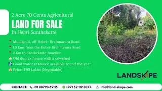 2 Acres 70 Cents Agricultural Land for Sale