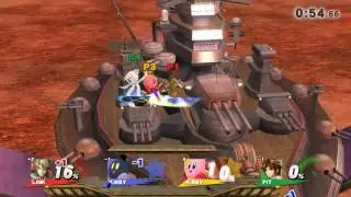 Super Smash Bros Wii U Online Battle Link vs. Kirby vs. Kirby vs. Pit