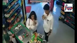 Ishara Sewwandi Shopping with  Ganemulla Sanjeeva Murder - CCTV
