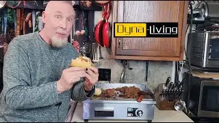 Cheese Steaks on a Dyna-Living Commercial Electric Griddle 22'' Flat Top Grill