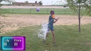Playing Water Balloon Pi&ntilde;ata