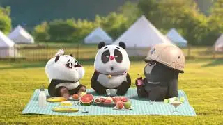 what's the color of ur fart | Chinese Short Animation | 熊猫班卜 #shorts #funny #panda