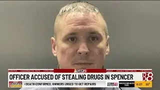 Police officer accused of stealing drugs in Spencer, Indiana