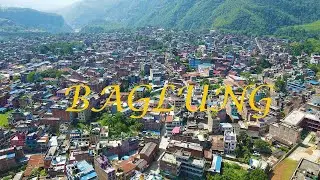 Baglung drone shots 4k | Baglung bajar Nepal | beautiful city of nepal