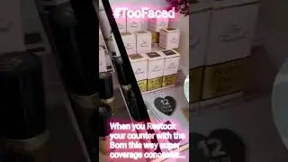 Too Faced Born this way Super Coverage Concealer Counter Restock... #shorts #toofacedemployee