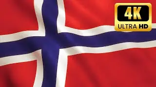 NORWAY FLAG | FLAG OF NORWAY | WAVING OF NORWAY | 1 HOURS (4K UHD)