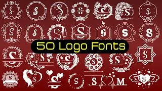 How To 50 Stylish Logo Fonts | pixllab me Logo Font Kese Use karen