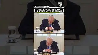 Trump reads aloud a private note from Marco Rubio during White House meeting