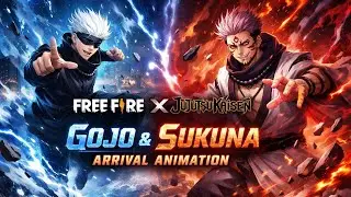 Free Fire x Jujutsu Kaisen Collaboration🔥| Gojo & Sukuna Arrival Animation 😈