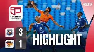 Highlight: Preah Khan Reach Svay Rieng  (3-1) Angkor Tiger FC | CPL-WEEK13