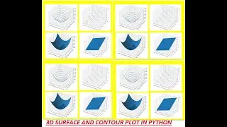 3D Surface & Contour Plots in Python