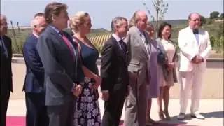 S.M. el Rey Don Juan Carlos asiste a la inauguración de la nueva bodega productora del vino Macán