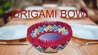 3d origami bowl