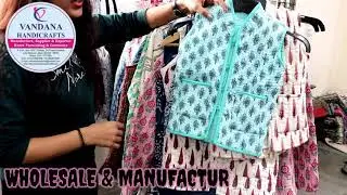 Hand Block Printed Cotton Fabric Jacket