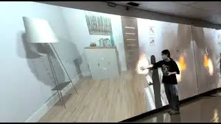 Large screen wall interaction 2mm finger touch trainingsystem interactive projection fireinteraction