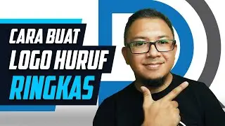 CARA BUAT LOGO HURUF RINGKAS / HOW TO MAKE SIMPLE LETTER LOGO