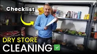 Restaurant Dry Storage Cleaning Checklist | How To Setup Restaurant Store | Restaurant Startup