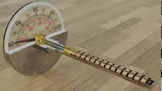en temperature measurement helical bimetallic strip thermometer