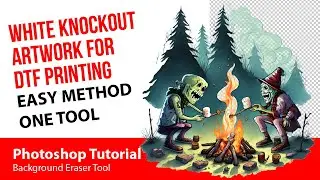 Remove White Background for DTF Printing - Photoshop Tutorial