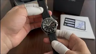 Автоматические наручные часы Hamilton Khaki Navy Scuba Auto 40 мм с черным циферблатом и черным б...