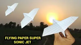 How to make notebook paper super sonic fighter plane #paperplane #diy#trending