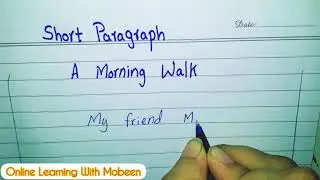 Write an essay on A Morning Walk | 10 lines on morning walk | English Essay Writing