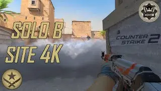 4K TO SOLO TAKE B SITE ON DUST2 IN CS2