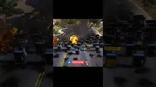 100 Gas Pump Explosion In highway | GTA 5 | GTA V | Shutechgamer | #shorts #gtavshorts