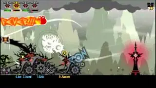 Patapon 3 - [Boss Battle] Darantula with Four Cannassaults