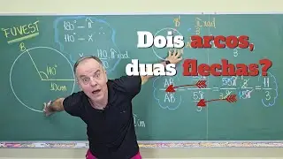 (Fuvest) Considere um arco AB de 110&deg; numa circunfer&ecirc;ncia de raio 10 cm. Considere, a seguir, um arc