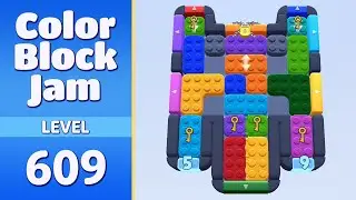Color Block Jam Level 609 | Every Puzzle Solved! 🎯