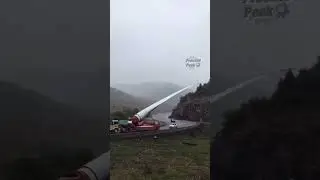 How Wind Turbine Blades Are Transported #process #windturbine #transportation