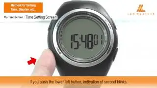 Method for Setting Time, Display, etc.. | PEDOMETER MASTER II