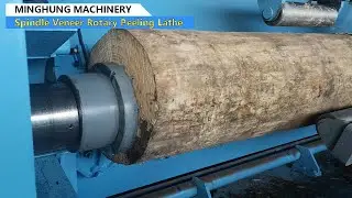 MINGHUNG spindle veneer lathe  wood rotary lathe