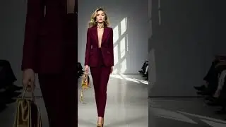 Boss Babe in Burgundy | Power Suit Fashion Lookbook | Modern Chic Women&rsquo;s Style 2025 #highfashion