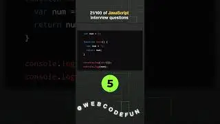 21/100 JAVASCRIPT Interview Questions