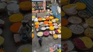 Flower market in India #india #flowers #market #shorts #flowermarket #flower #colorful #colors