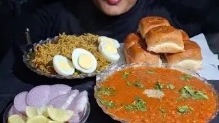 ASMR/INDIAN FOOD SHOW/MUBARAK/HOME MADY PAU BHAJI/MASLA MAGGI 😋