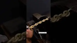 Making A Gold Cuban Ring Band 😍🔥 #gold #cuban #ring #nagpaljewellers