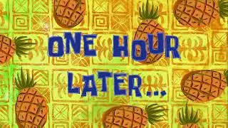 One Hour Later  SpongeBob Time Card #1hour