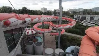 Poland, Wrocław, Aquapark, Multimedia Water Slide Ride