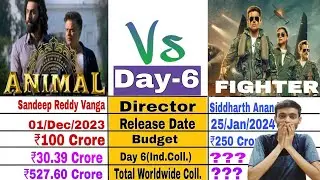 Fighter box office collection day 6 / Fighter Vs Animal / Animal box office collection / Hrithik
