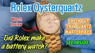 Did Rolex Make A BATTERY Watch? Rolex Oysterquartz 19018 Watch Review #Rolex #Oysterquartz